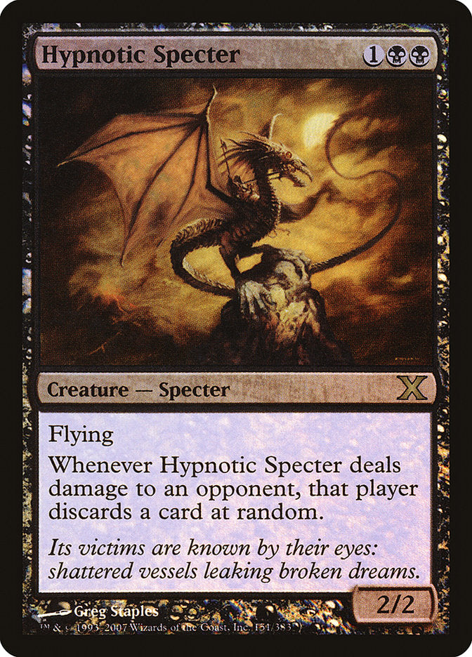 Hypnotic Specter (Premium Foil) [Tenth Edition] | Nerdhalla Games