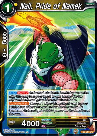 Nail, Pride of Namek [TB3-058] | Nerdhalla Games