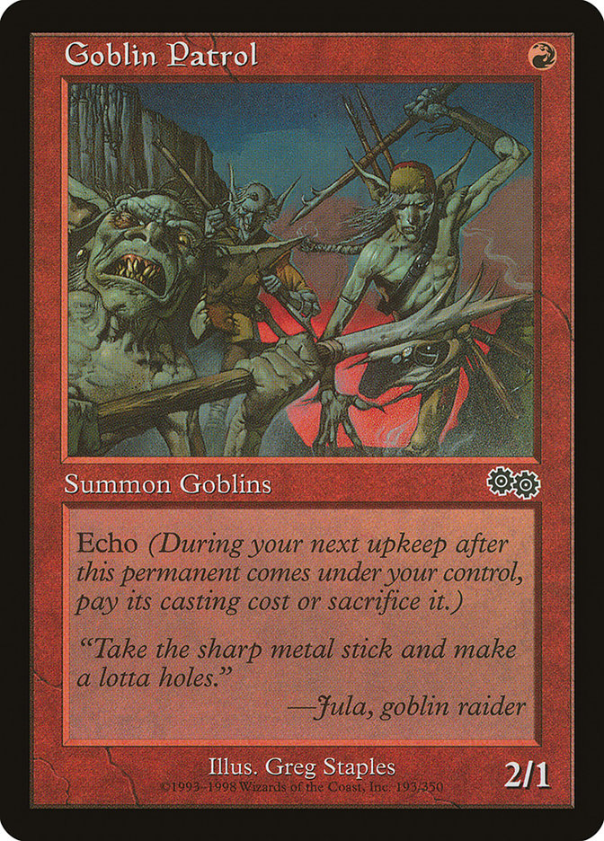 Goblin Patrol [Urza's Saga] | Nerdhalla Games