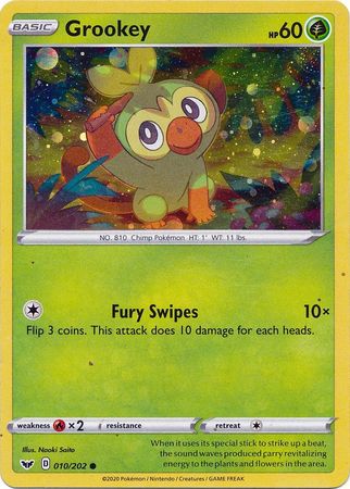 Grookey (010/202) (Cosmos Holo) [Sword & Shield: Base Set] | Nerdhalla Games