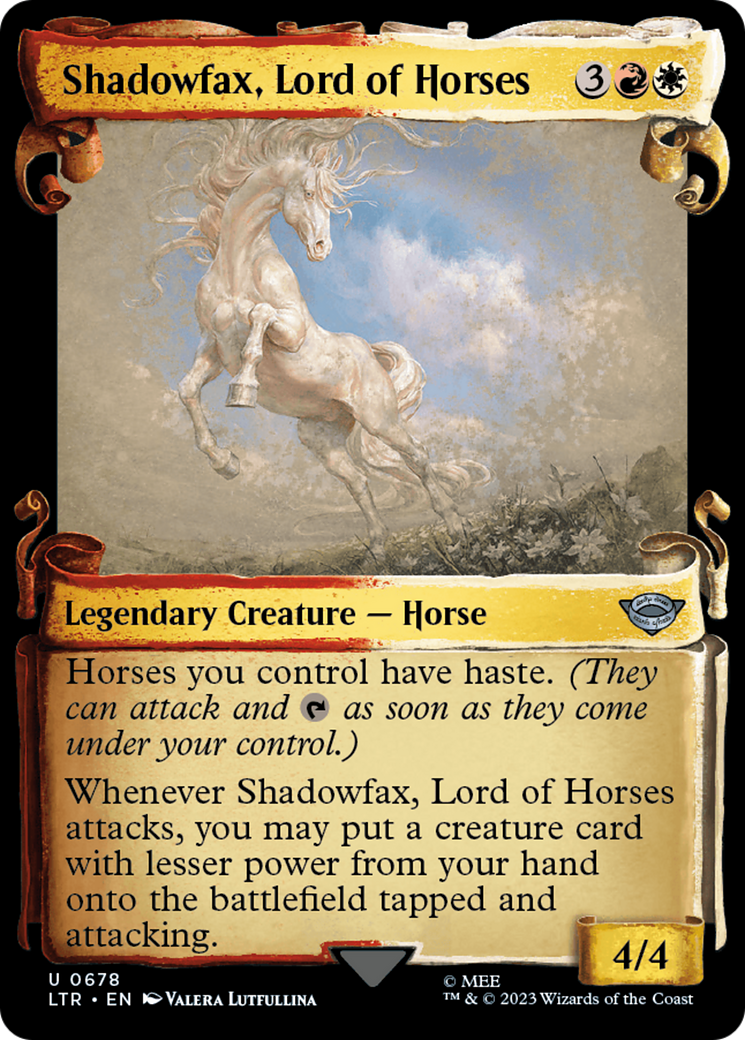 Shadowfax, Lord of Horses [The Lord of the Rings: Tales of Middle-Earth Showcase Scrolls] | Nerdhalla Games