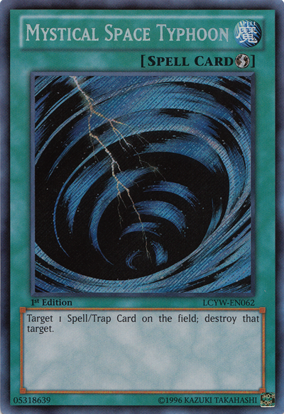 Mystical Space Typhoon [LCYW-EN062] Secret Rare | Nerdhalla Games