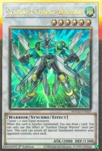 Stardust Charge Warrior [MAGO-EN029] Gold Rare | Nerdhalla Games