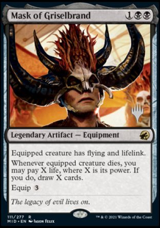 Mask of Griselbrand (Promo Pack) [Innistrad: Midnight Hunt Promos] | Nerdhalla Games