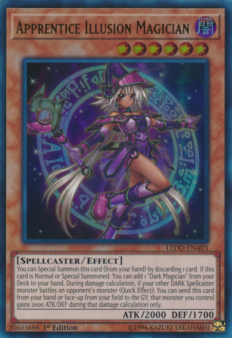 Apprentice Illusion Magician [LEDD-ENA03] Ultra Rare | Nerdhalla Games