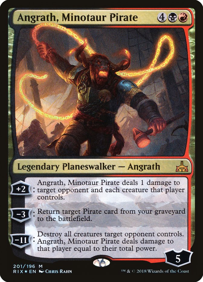 Angrath, Minotaur Pirate [Rivals of Ixalan] | Nerdhalla Games