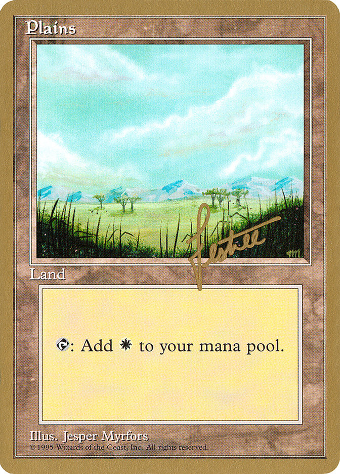 Plains (bl365) (Bertrand Lestree) [Pro Tour Collector Set] | Nerdhalla Games