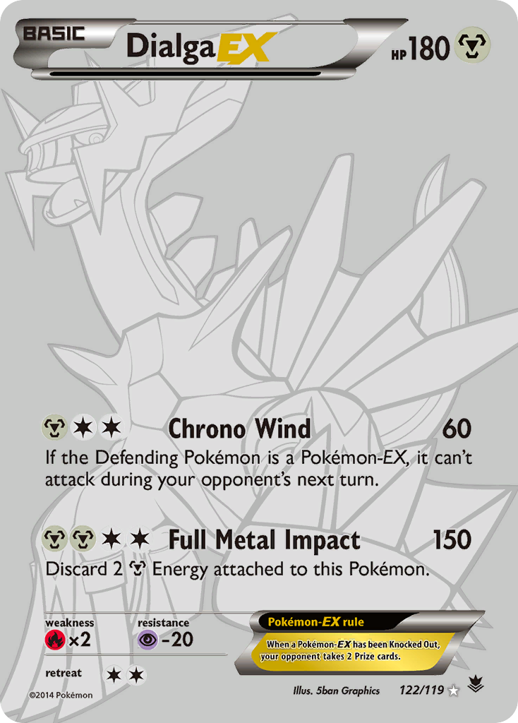 Dialga EX (122/119) [XY: Phantom Forces] | Nerdhalla Games