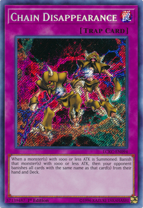 Chain Disappearance [LCKC-EN094] Secret Rare | Nerdhalla Games