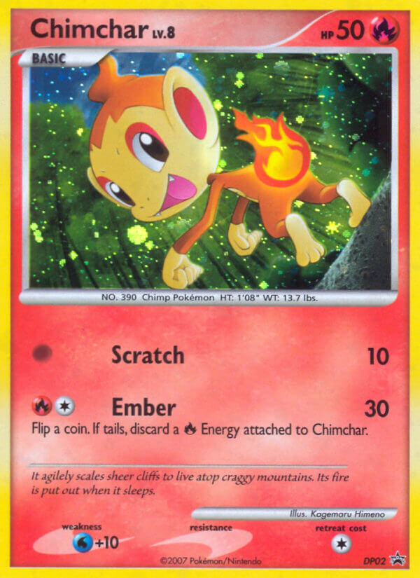 Chimchar (DP02) [Diamond & Pearl: Black Star Promos] | Nerdhalla Games