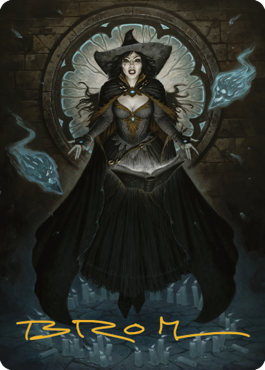 Tasha, the Witch Queen Art Card (76) (Gold-Stamped Signature) [Commander Legends: Battle for Baldur's Gate Art Series] | Nerdhalla Games