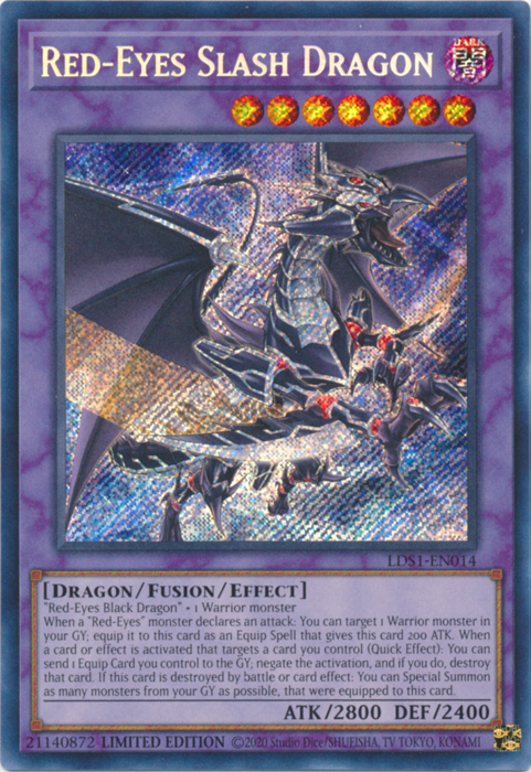 Red-Eyes Slash Dragon [LDS1-EN014] Secret Rare | Nerdhalla Games