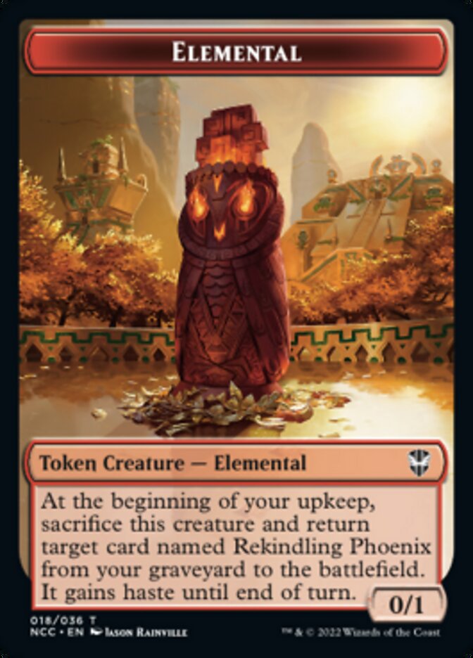 Elemental (018) // Copy Double-sided Token [Streets of New Capenna Commander Tokens] | Nerdhalla Games