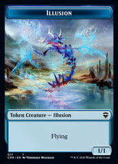 Illusion // Saproling Token [Commander Legends Tokens] | Nerdhalla Games