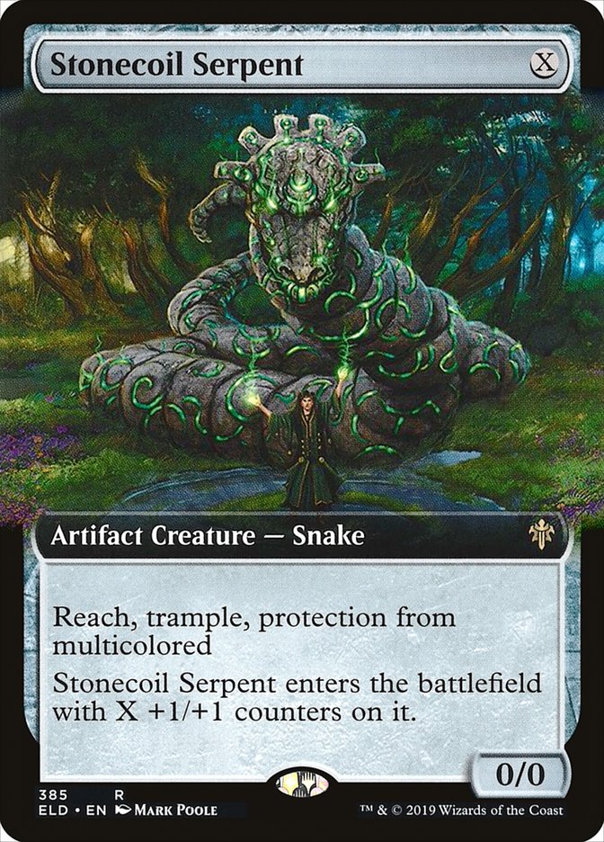 Stonecoil Serpent (Extended Art) [Throne of Eldraine] | Nerdhalla Games