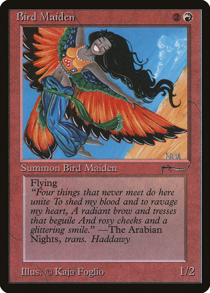 Bird Maiden (Dark Mana Cost) [Arabian Nights] | Nerdhalla Games