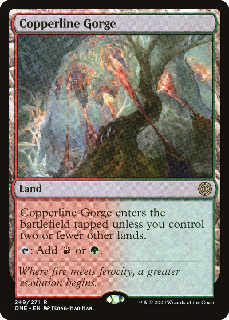 Copperline Gorge [Phyrexia: All Will Be One] | Nerdhalla Games