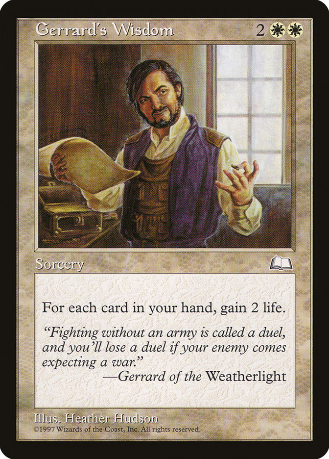 Gerrard's Wisdom [Weatherlight] | Nerdhalla Games