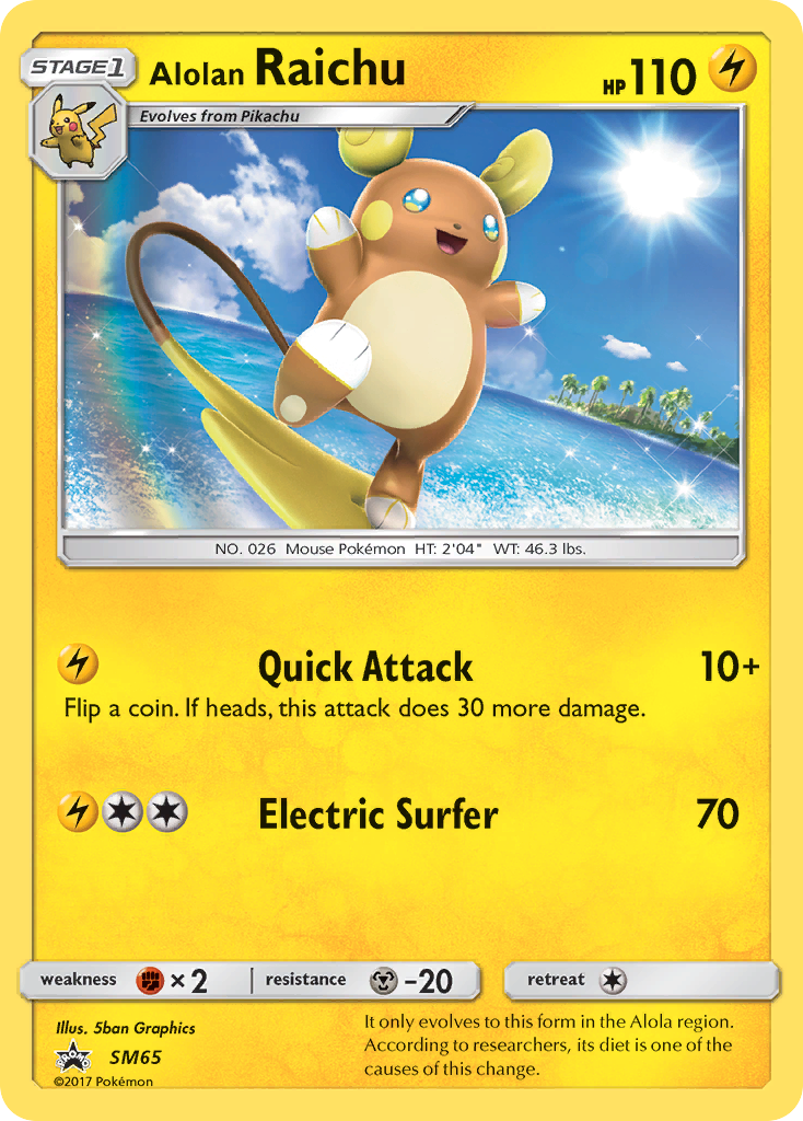 Alolan Raichu (SM65) [Sun & Moon: Black Star Promos] | Nerdhalla Games