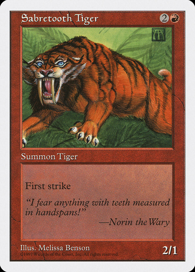 Sabretooth Tiger [Fifth Edition] | Nerdhalla Games