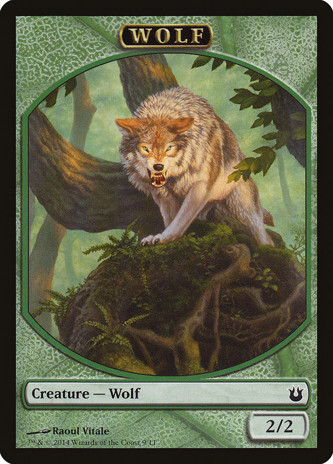 Wolf [Born of the Gods Tokens] | Nerdhalla Games