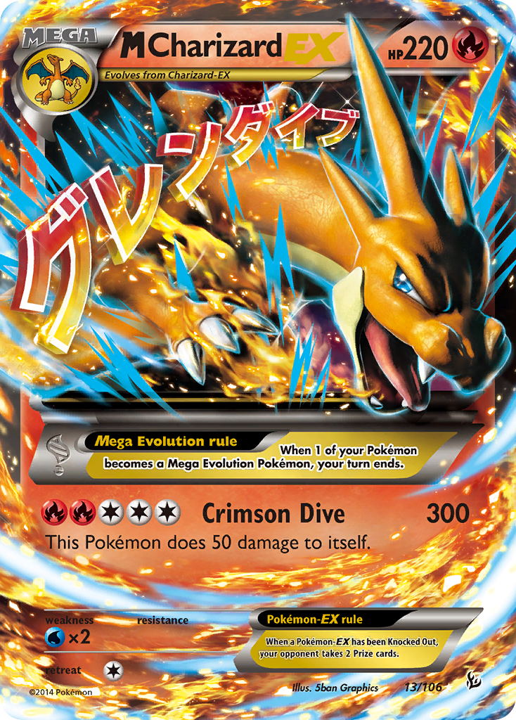 M Charizard EX (13/106) [XY: Flashfire] | Nerdhalla Games