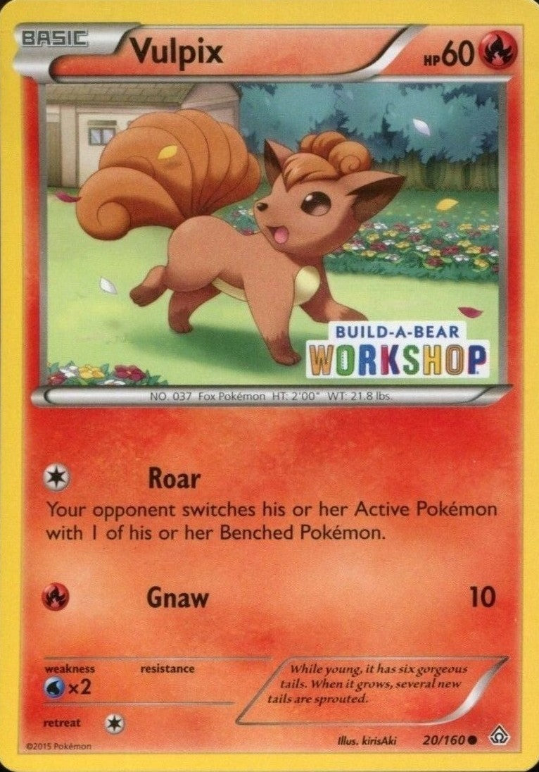 Vulpix (20/160) (Build A Bear Workshop Exclusive) [XY: Primal Clash] | Nerdhalla Games