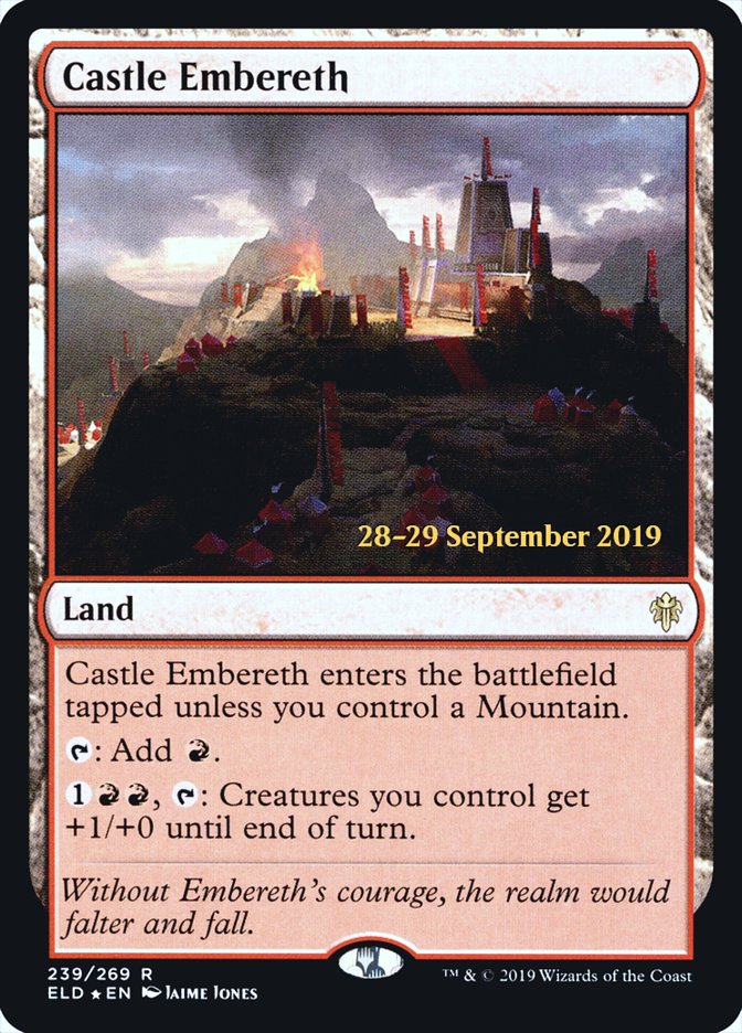 Castle Embereth  [Throne of Eldraine Prerelease Promos] | Nerdhalla Games