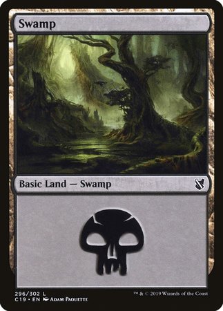 Swamp (296) [Commander 2019] | Nerdhalla Games