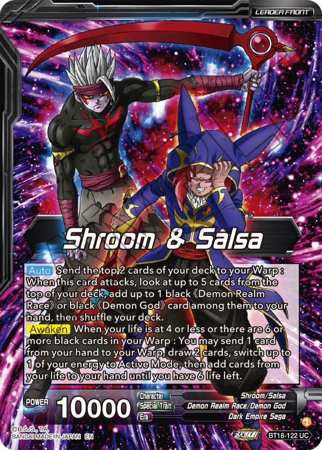 Shroom & Salsa // Demon God Shroom & Salsa, Deadly Genius (BT18-122) [Dawn of the Z-Legends] | Nerdhalla Games