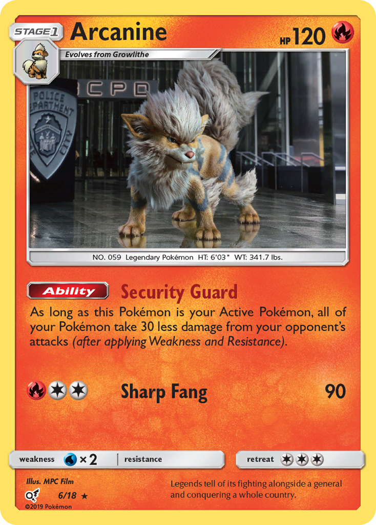 Arcanine (6/18) [Sun & Moon: Detective Pikachu] | Nerdhalla Games