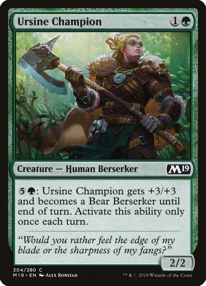 Ursine Champion [Core Set 2019] | Nerdhalla Games