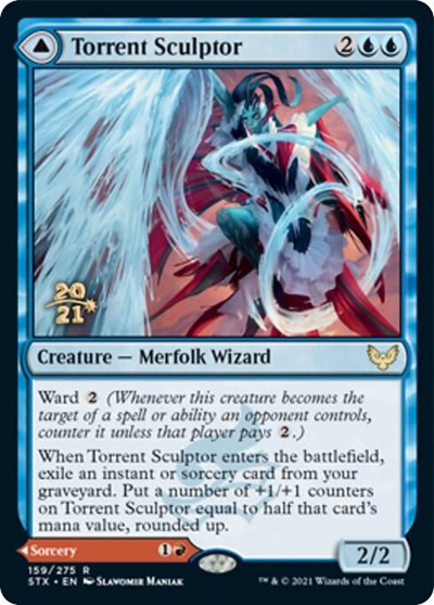 Torrent Sculptor // Flamethrower Sonata [Strixhaven: School of Mages Prerelease Promos] | Nerdhalla Games