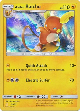 Alolan Raichu (30/30) [Sun & Moon: Trainer Kit - Alolan Raichu] | Nerdhalla Games