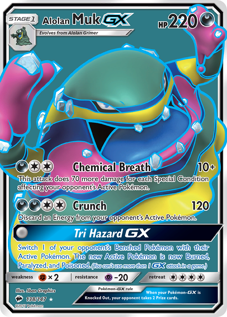 Alolan Muk GX (138/147) [Sun & Moon: Burning Shadows] | Nerdhalla Games