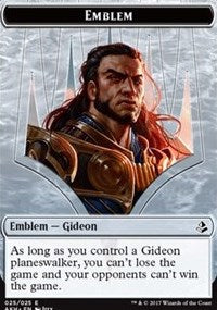 Emblem - Gideon of the Trials // Zombie Token [Amonkhet Tokens] | Nerdhalla Games