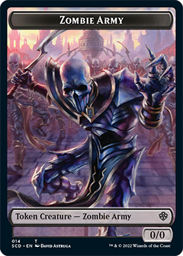 Zombie // Zombie Army Double-Sided Token [Starter Commander Decks] | Nerdhalla Games