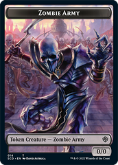 Zombie // Zombie Army Double-Sided Token [Starter Commander Decks] | Nerdhalla Games