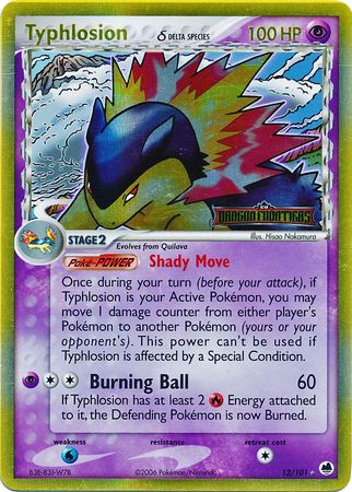 Typhlosion (12/101) (Delta Species) (Stamped) [EX: Dragon Frontiers] | Nerdhalla Games