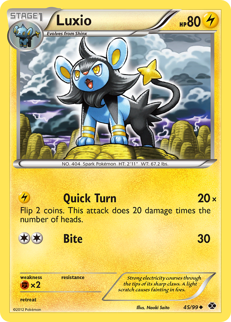 Luxio (45/99) [Black & White: Next Destinies] | Nerdhalla Games