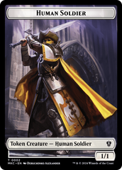 City's Blessing // Human Soldier Double-Sided Token [Murders at Karlov Manor Commander Tokens] | Nerdhalla Games