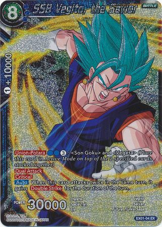 SSB Vegito, the Savior (Foil) (EX01-04) [Mighty Heroes] | Nerdhalla Games