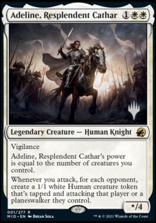 Adeline, Resplendent Cathar (Promo Pack) [Innistrad: Midnight Hunt Promos] | Nerdhalla Games