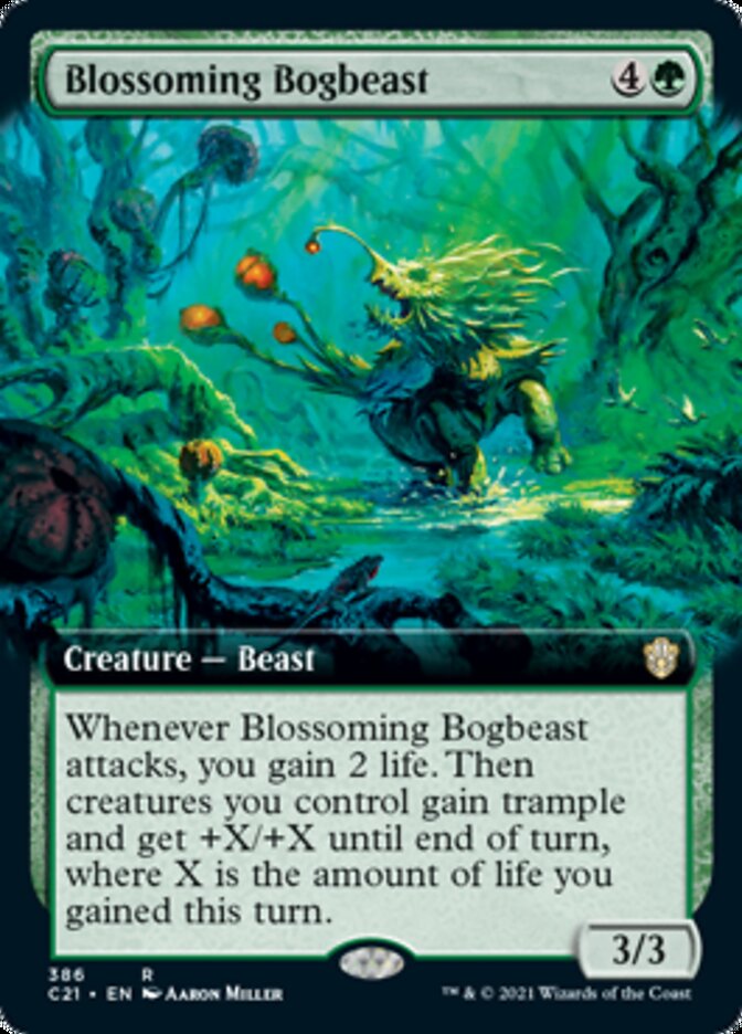 Blossoming Bogbeast (Extended) [Commander 2021] | Nerdhalla Games