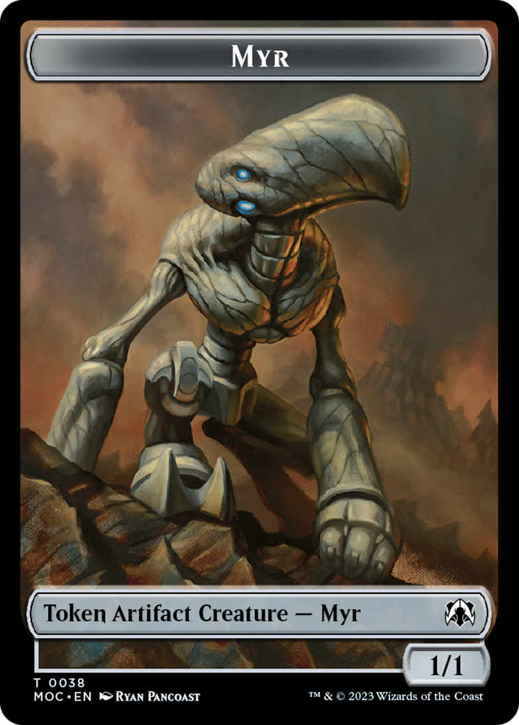 Phyrexian Germ // Myr Double-Sided Token [March of the Machine Commander Tokens] | Nerdhalla Games