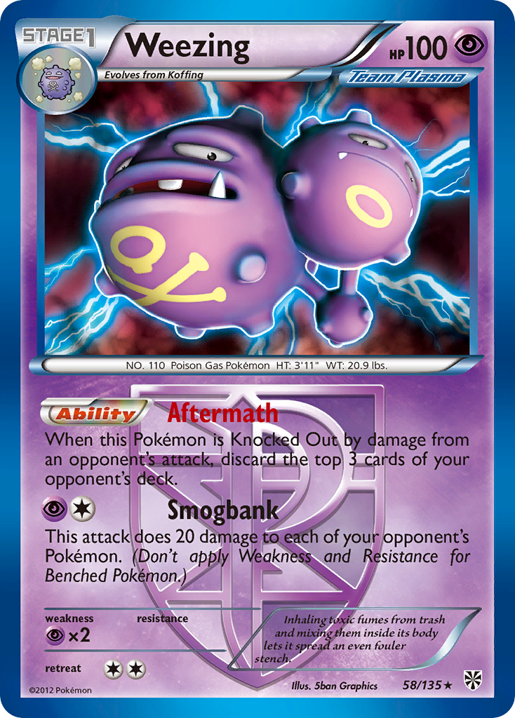 Weezing (58/135) [Black & White: Plasma Storm] | Nerdhalla Games