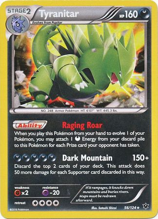 Tyranitar (56/124) (Cosmos Holo) [XY: Fates Collide] | Nerdhalla Games