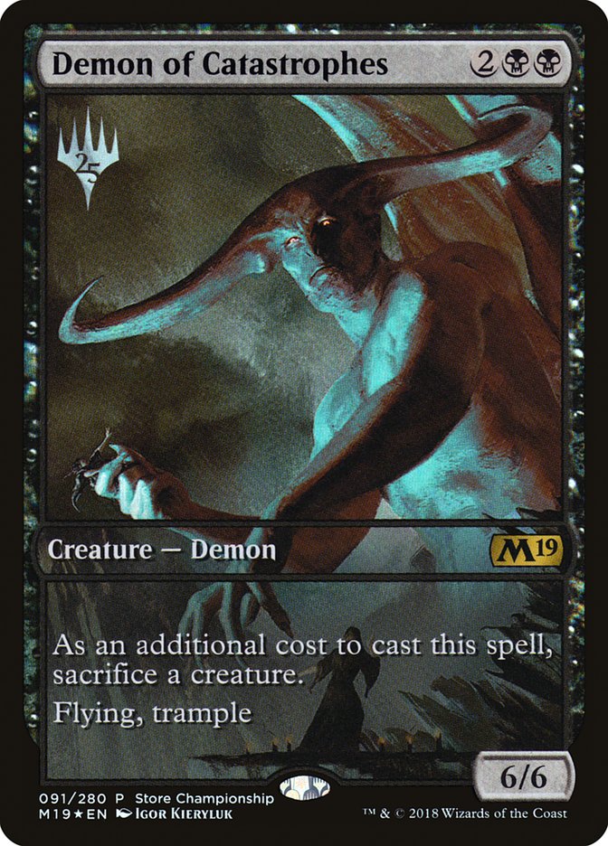 Demon of Catastrophes (Store Championship) [Core Set 2019 Promos] | Nerdhalla Games