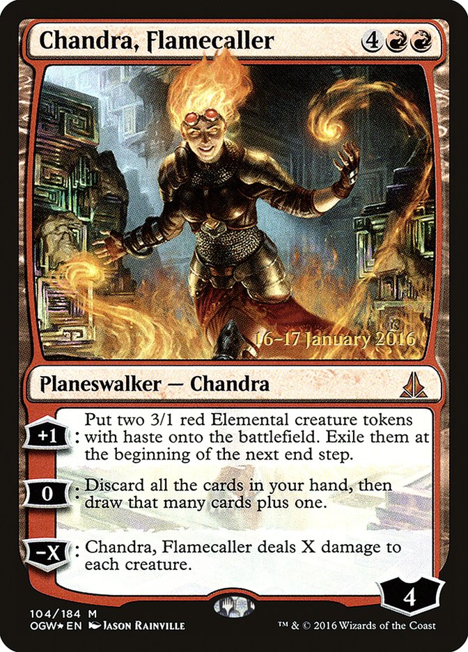 Chandra, Flamecaller [Oath of the Gatewatch Prerelease Promos] | Nerdhalla Games