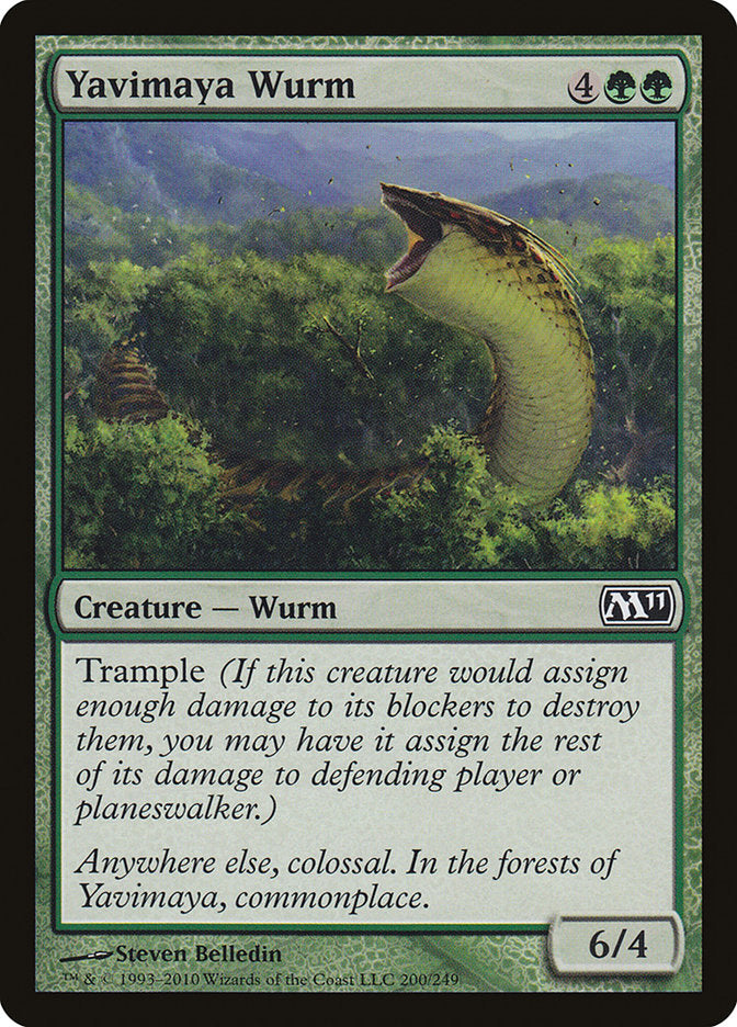 Yavimaya Wurm [Magic 2011] | Nerdhalla Games